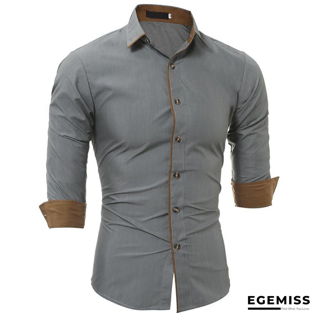 Fashion Plus Size Men's Casual Long Sleeve Shirt | EGEMISS