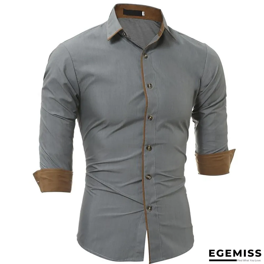 Fashion Plus Size Men's Casual Long Sleeve Shirt | EGEMISS