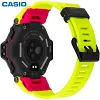 Casio GBD-H2000-1A9ER Męski Cyfrowy Zegarek Kwarcowy Plastikowy Pasek Neonowy Ż&oacute;łty Żywiczny Pasek Regularny Rozmiar