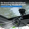 Suction Cup USB Car Fan 3 Speeds 360 Degree Rotatable Windshield Electric Fan