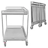 [US Local Warehouse] Heavy Duty Rolling Utility Cart with Wheels Handle 660lbs Capacity Rolling Cart