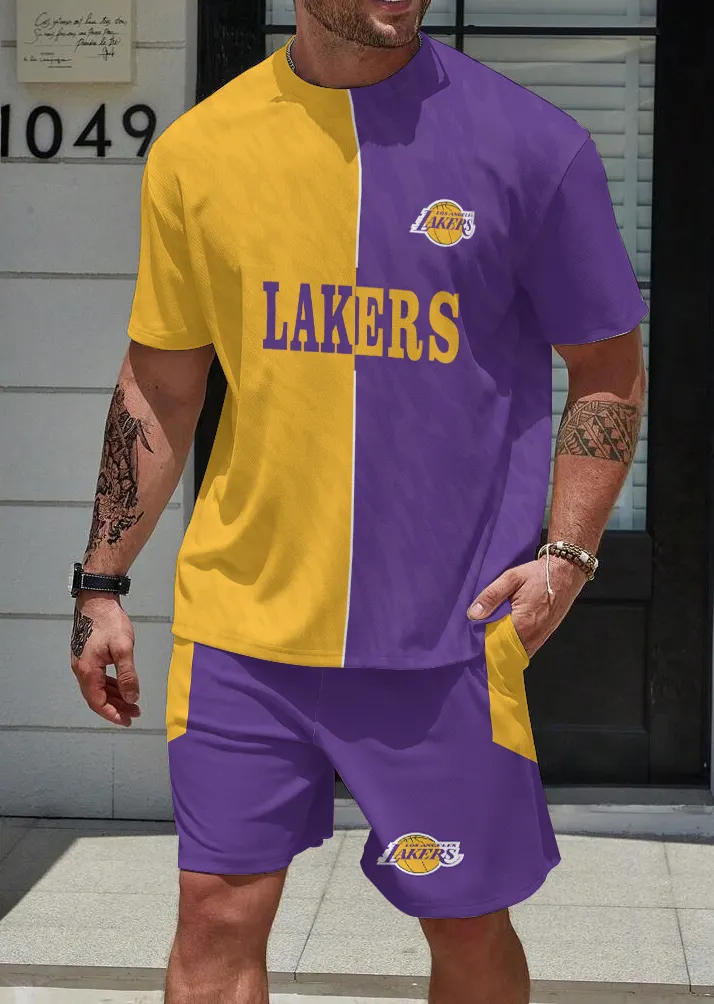 Los Angeles Lakers Limited Edition Top And Shorts Two-Piece Suits