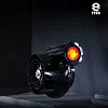 Car Turbo Cigarette Lighter USB Rechargeable Windproof Flameless Arc Lighter Keychain