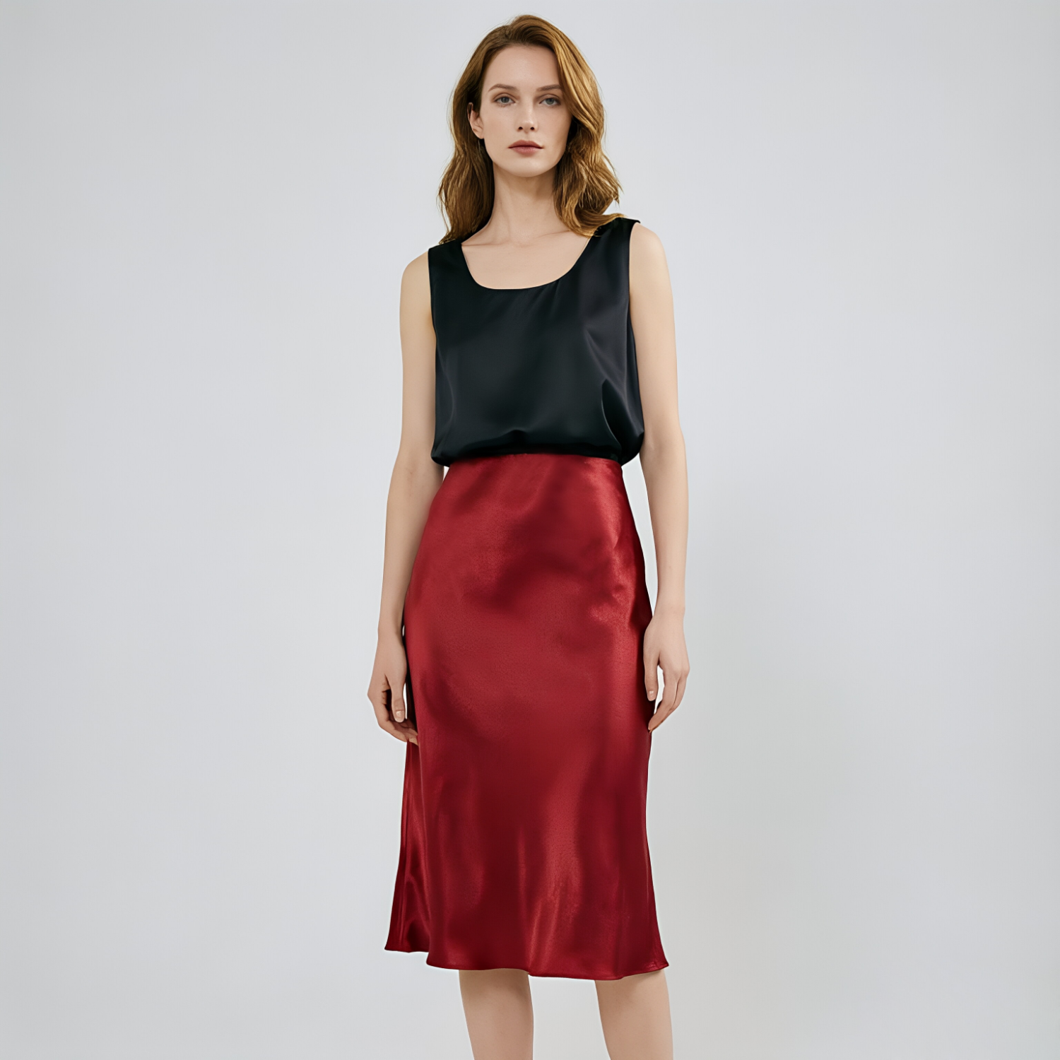 22 MM 100% Mulberry Silk Skirt Midi  REAL SILK LIFE