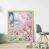 Colorful Flowers-11CT Stamped Cross Stitch 40*50cm/15.75*19.69in