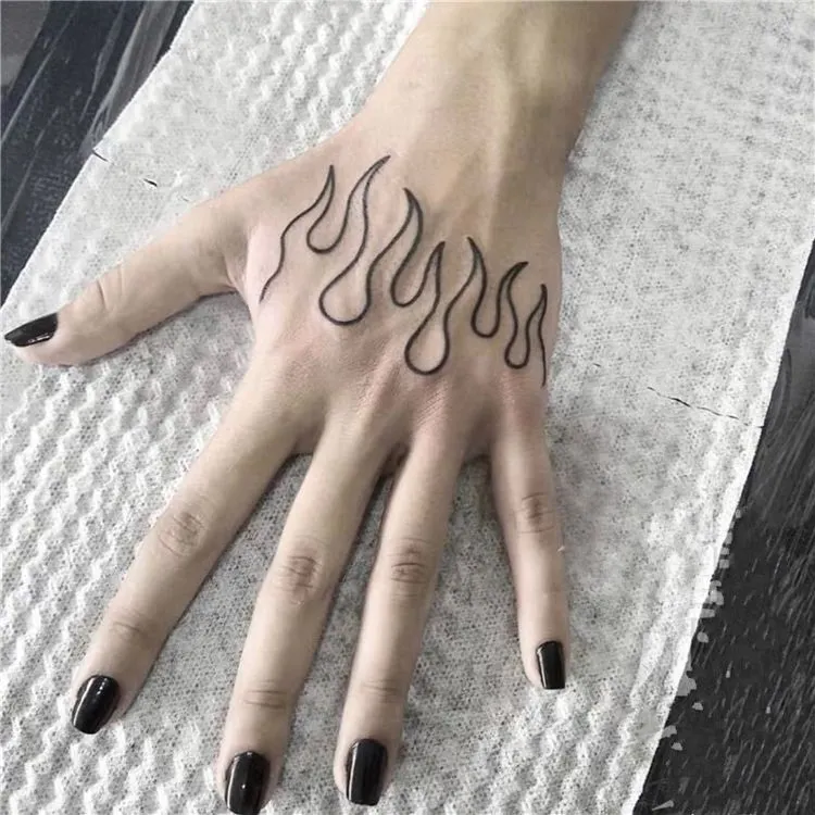 Waterproof Temporary Tattoo Sticker heartbeat wave French it is the life English letter women's tatto flash tatoo fake tattoos