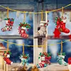 8Pcs Double Side Effect Acrylic Special Shaped Christmas Theme Xmas Trees Hanging Pendant Kits
