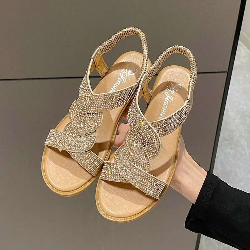 Uveng Uveng Women Trend New Summer Net Red Ins Students Fashion Appearance Outside With Skirt Fairy Roman Shoe Women