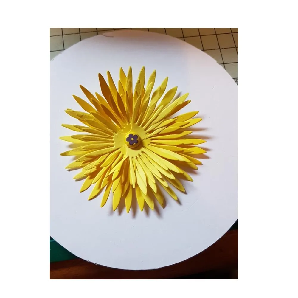 Chrysanthemum Flower Metal Cutting Dies Stencil Template For DIY Scrapbooking Embossing Paper Cards Album Making Craft Dies Cut