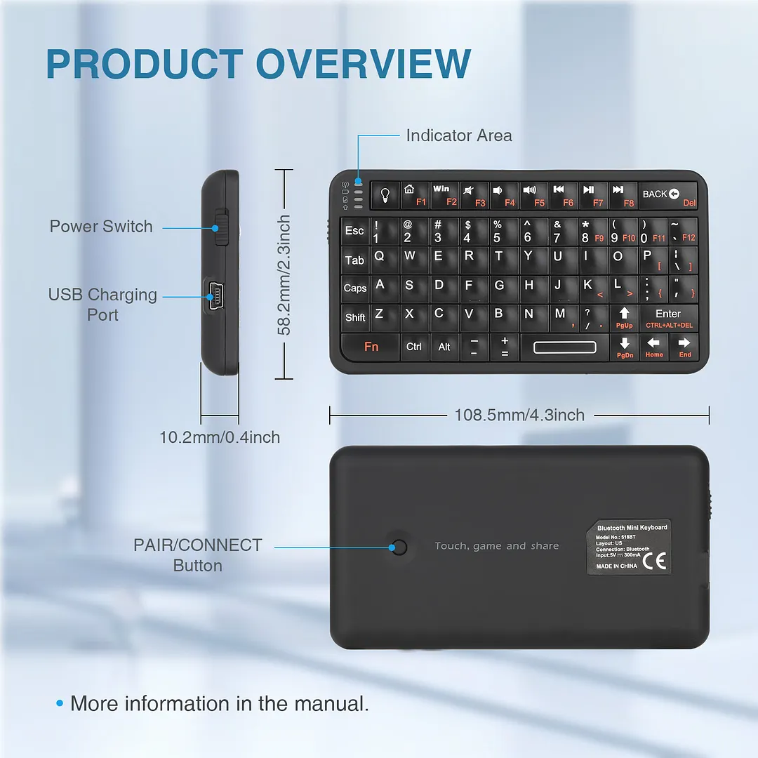 Rii 518BT Mini Keyboard