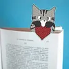 (US Local)4Pcs Cat DIY Diamond Painting Bookmarks Making Kit Diamond Art Bookmark