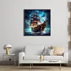 Sea Sailing Boat - 11CT Stamped Cross Stitch 40*40cm/15.75*15.75in