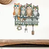 Wooden Cat Diamond Art Hanging Hook Rail Diamond Painting Art Craft Wall Hooks