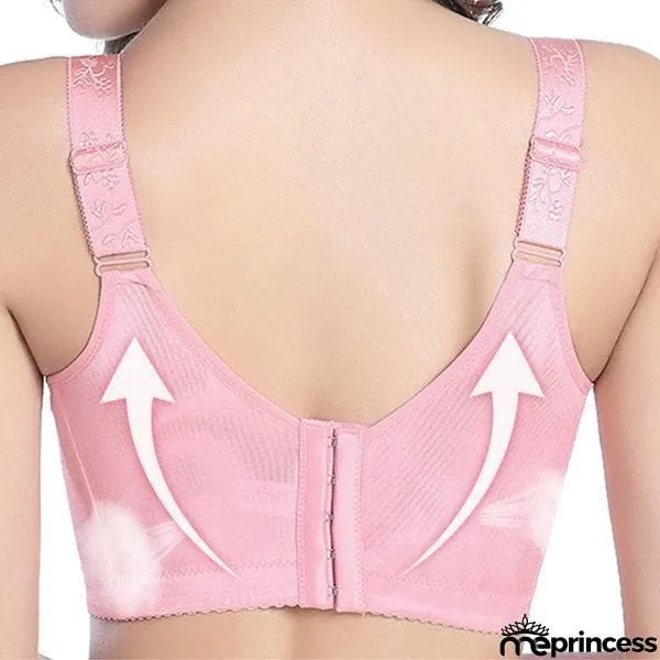 Women's Deep Plunge Wireless Soft Fibroin Bras - Light Orange