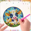 (US Local)6Pcs Acrylic Glass Painting Animals DIY Fridge Stickers for Fridge Whiteboards