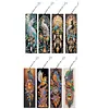 (US Local)8Pcs DIY Phoenix Diamond Painting Art Bookmarks with Crystal Pendants for Gift