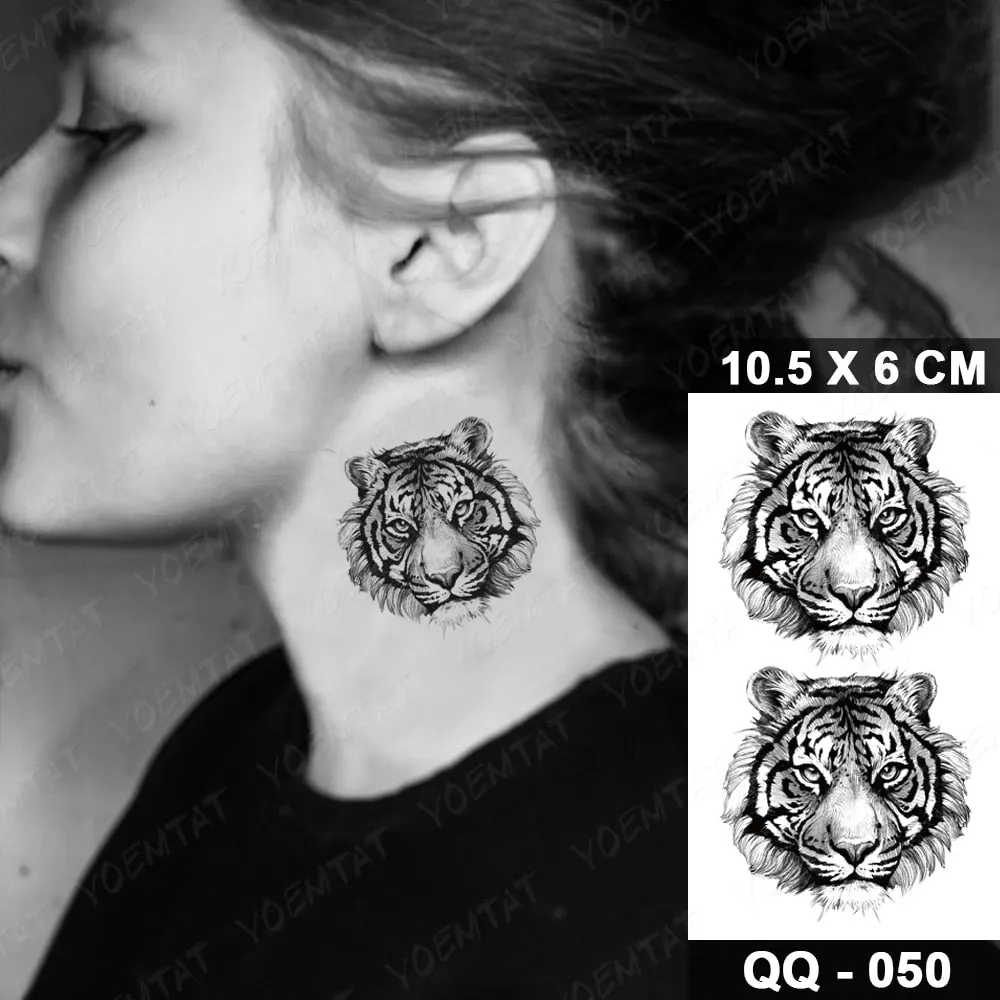 Waterproof Temporary Tattoo Sticker Small Lines Flowers Flash Tatoo Geometry Hand Arm Wrist Fake Tatto For Body Art Women Child