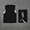 2025/2026 Real Madrid Pre-Match Training Black Vest+Shorts Football1:1 Thai Quality