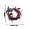 Halloween Skeleton DIY Diamond Painting Double Sided Effect Garland Pendant Kit for Wall Window