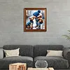 (US Local)Paint By Numbers Kit On Canvas DIY Oil Art Boy Dog Picture Home Decor40x40cm