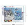 Cat Bird - Full Round Diamond Painting  40*30cm/50*40cm