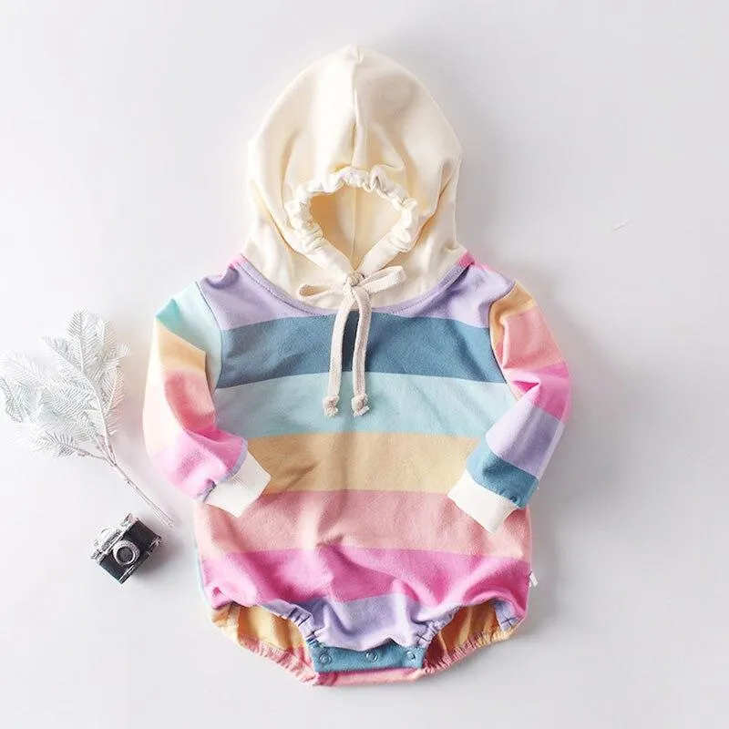 Autumn Winter Infant Baby Boys Girls Rompers Baby Clothes Bear Printing Long Sleeve Rompers Baby Boys Girls Thicken Rompers