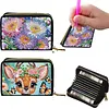 2pcs Animal Pattern Diamond Painting Fashion Card Holder Compact Coin Purse
