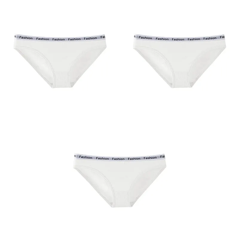 3 Pcs Women Underwear Panties Cotton Briefs Female Underwear Soft Girls Panties Sport Fashion Lingerie Free Shipping BANNIROU