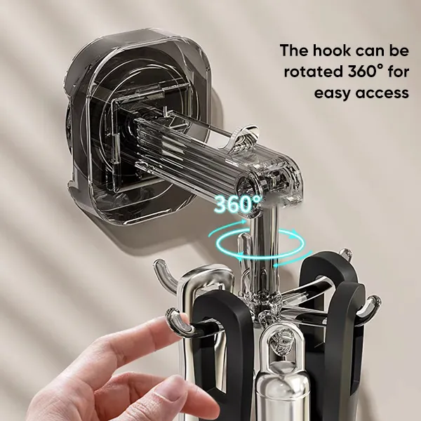 SAKER&reg; Suction Cup Six-Claw Swivel Hook