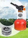 Cartridge Tank Adapter Aluminum Alloy Gas Tank Refill Adapter for Camping Picnic