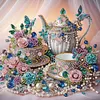 Diamond Painting-DIY Crystal Rhinestone Tea