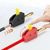 10Pcs 4mm Self-Locking Banana Plug Solder-Free 32A Gold-Plated Banana Connector
