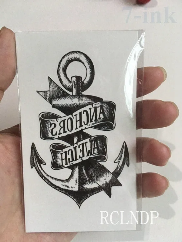 Waterproof Temporary Tattoo sticker movie School badge fake tatto flash tatoo for men women