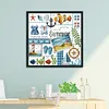 Stamped Cross Stitch-Summer Pattern (27 X 26cm)