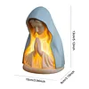 Virgin Mary Prayer Night Light Resin Virgin Mary Catholic Decor Table Lamp Handcrafted Home Decoration Desk Accessories for Reading