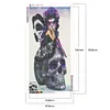 Diamond Painting-DIY Full Round Drill Skull Girl (80X40cm)