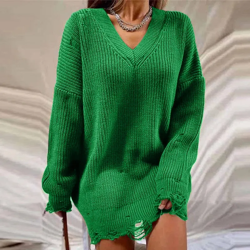 FSDA O Neck 2021 Green Sweater Dress Women Knitted Long Sleeve Autumn Winter Y2K Oversized Mini Elegant Dresses Party Sexy