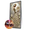 Diamond Painting-DIY Crystal Rhinestone Pearl and Gold Queen(40x70cm)