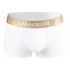 Men's Underwear Boxer Briefs Cotton Business Trunks Short Leg Stretch Panties Soft Underpants