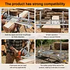[US Local Warehouse] 2 Pack Shade Sail Poles 10FT Outdoor Sun Shade Poles 2.84in Diameter Heavy Duty Metal Post for Deck Patio Outside Backyard
