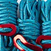 4x 4mm Tent Wind Rope Cord Camping Reflective Lanyard with Buckle (Blue)