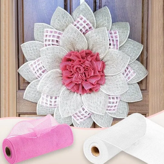 Metallic Foil Deco Mesh Ribbon