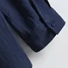 Simple Cotton Linen Long Sleeve Vacation Shirt