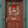 DIY Special Shaped Crystal Painting Wreath with LED Light Kit (Double Penguin)