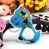 Bead Embroidery - Dinosaur Beaded Counted Cross Stitch Keyring
