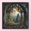 Forest Window-11CT Stamped Cross Stitch 50*50cm/19.69*19.69in