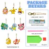 8Pcs DIY Pok&eacute;mon-Diamond Painting Keychain（Double-Sided)