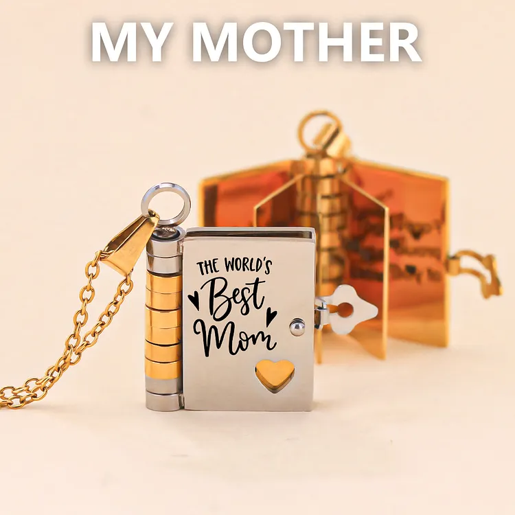 For Wife - You're The Heart of Our Family Book Necklace