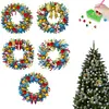5Pcs Diamond Painting Acrylic Christmas Wreath Hanging Decor