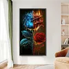 (Big Size)Flame Rose-Paint by Numbers Acrylic Painting 40*70CM